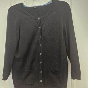 Talbots Black Cardigan